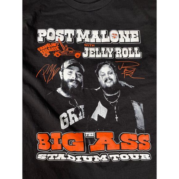 Post Malone Jelly Roll Big Ass Tour 2025 Tee L - Picture 5 of 7